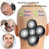 5 Blades Replacement for Freebird Shaver Razor Head, Bald Men Freedom Grooming Refills, with Cleaning Brush 3 PCS view 3
