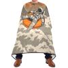 Barber Cape Salon Cape Hairdressing Apron Haircutting Waterproof Astronaut Sunset for Adults Clients with Designs Adjustable Neck Closure view 2