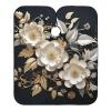 Barber Cape Salon Cape Hairdressing Apron Haircutting Waterproof White Flower Carved for Adults Clients with Designs Adjustable Neck Closure view 1