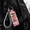 Baxinh Highland Cattle Lip Balm Lipstick Gloss Dispenser Sleeve Pouch Waterproof Heart Pattern Leather for Valentine's Day view 3