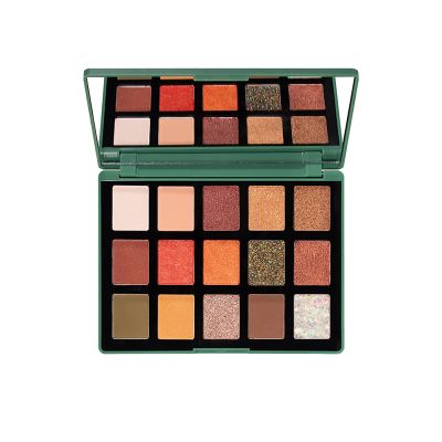 15 Colors Matte Eyeshadow Palette, Blendable Long Lasting Waterproof Shinny Eye Cosmetic Makeup Kit, Pigmented Shimmer Glitter Eye Shadow Powder Palette, Green