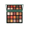 15 Colors Matte Eyeshadow Palette, Blendable Long Lasting Waterproof Shinny Eye Cosmetic Makeup Kit, Pigmented Shimmer Glitter Eye Shadow Powder Palette, Green view 1