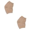 IWOWHERO 2pcs Nylon Moisturizing Heel Socks for Open Toe Design -Chafing Gel Heel Sleeves Breathable Foot Care for Use view 1