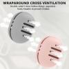 Fauxomor 2 Pcs Makeup Sponge Holder,Double-Sided Breathable Silicone Beauty Make Up Blender Case for Travel or Daily,Shatterproof Make-up Travel Case Quick Drying Easy to Carry,Grey+Pink view 4