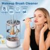 2025 New Make Up Brush Cleaner, Cosmetic Brush Cleaner, Automatic Spinning Makeup Brush Cleaner for All Size Makeup Brush (White-2Pcs) view 2