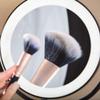 8 in Round Wall-Mounted Bathroom Mirror LED Lighted Makeup Mirror Wall Mount with Lights and 3X Magnification, Lighted Wall Mount Mirror Double Sided Swivel Extendable,Nickel(Black,Charging) view 2