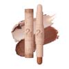 Dual-Ended Cream Contour Stick - Long-Lasting, Waterproof, Face Contour Makeup for All Skin Tones Highlighter Stick Easy to Blend, Achieve a Flawless Look (#04 Pearl White+Dark Brown, A) view 1