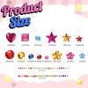 YGDZ 2000Pcs Gems Stickers, Self Adhesive Rhinestones Jewels Stickers for Crafting, Face Gems for Kids, Acrylic Bedazzled Diamond, Stick on Jewels for Crafts, Cheer Pins, Makeup view 3
