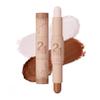 Dual-Ended Cream Contour Stick - Long-Lasting, Waterproof, Face Contour Makeup for All Skin Tones Highlighter Stick Easy to Blend, Achieve a Flawless Look (#01 Light Beige+Light Brown, A) view 1