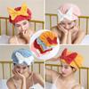 AIMILESHANG New Super Absorbent Hair Towel Wrap for Wet Hair,Efficient HairTowelCapDryQuicklyandNaturally,Soft Absorbent Quick Drying Cap with Bow-Knot,for Women with Long andThick Hair. (Blue+Red) view 3