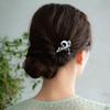 4PCS Star Moon Hair Sticks for Buns Long Hair Chinese Hanfu Asian Vintage Hair Chopsticks Metal Silver Hair Bun Updo Holders Long Hairpins for Women Girls view 4