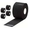 5 Rolls Barber Neck Strips (500 Count Total) - Disposable Stretchable Paper Neckbands for Haircuts | Barber Salon Supplies & Accessories (Black,5 Rolls) view 1