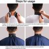 5 Rolls Barber Neck Strips (500 Count Total) - Disposable Stretchable Paper Neckbands for Haircuts | Barber Salon Supplies & Accessories (Black,5 Rolls) view 2