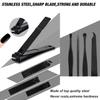 16 IN 1 Proffesional Stainless Steel Manicure Pedicure Kit For Women Pedicure Tools Set Nail Cutter Grooming Kit With Acne needle, Blackhead Tool Manicure Tool Kit Pedicure Tools view 2