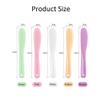 6 Pcs Makeup Mixing Spatula Spoon Scraper Reusable Plastic Cosmetic Mask Mixing Spoon Scoops Spatulas Stick Applicator Beauty Spa Makeup Tools for Facial Skin Care DIY Mask (Random Colors) view 2