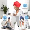AGKXHDEC Microfiber Towel, Hair Turbans for Wet Hair, Drying Hair Wrap for Women(The Color of The Picture is for Reference only) (Dark Blue,Red) view 3