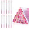 200 Pieces Mascara Wand Tube Set 100 Pcs Lash Spoolies for Eyelash Extensions 100 Pcs Diamond Empty Mascara Brush Disposable Colorful Eyebrow Applicator Makeup Tool view 1