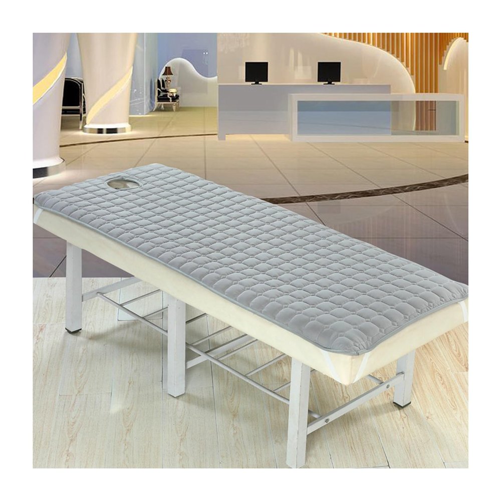 A,S19070cm/75x27in,Mswborml Comfortable Massage Bed Mattress Topper with Face Hole and Elastic Bands, Portable Lash Bed Cushion Bed Sheet Pad with Non Slip Bottom, Soft Beauty Salon Bed Mattress