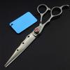 Left-Handed Professional Hairdressing Scissor,Hair Cutting Kit Hair Tools Hair Scissors Straight Scissors Thinning Barber Scissors Salon 7.0 Inch(E,Tooth cut 7 inch) view 3