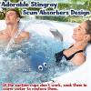 ZYIDBNG Bath Pillow for Tub Luxury Bathtub Pillow and Stingray Hot Tub Scum Absorber Reusable Washable 3 Pack view 2
