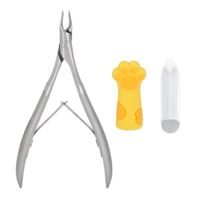 Cuticle Trimmer, Cuticle Nippers, Dead Skin Removal Manicure Scissors, Stainless Steel, Tightly Biting, with Sleeve, for Fingernails and Toenails Dead Skin