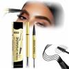 2025 New Microblading Eyebrow Pen,Brow Pencil 2-in-1 Dual-Ended Microblading Eyebrow Pen with Micro-Fork-Tip and Precise Brush-Tip Create Natural Hair-Like Brows (Black) view 1