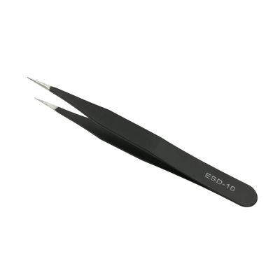 1PC Stainless Steel Straight And Curved Eyelashes Tweezers Eyelash Extension Tweezers Makeup Tools For False Eyelashes(ESD-10)