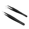 1PC Stainless Steel Straight And Curved Eyelashes Tweezers Eyelash Extension Tweezers Makeup Tools For False Eyelashes(ESD-10) view 3