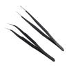 1PC Stainless Steel Straight And Curved Eyelashes Tweezers Eyelash Extension Tweezers Makeup Tools For False Eyelashes(ESD-10) view 4