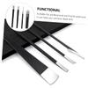 ASAKKURA 4pcs Pedicure Knife Set Nail Scissors Cuticle Remover Nail Care Kit for Men Grooming view 4