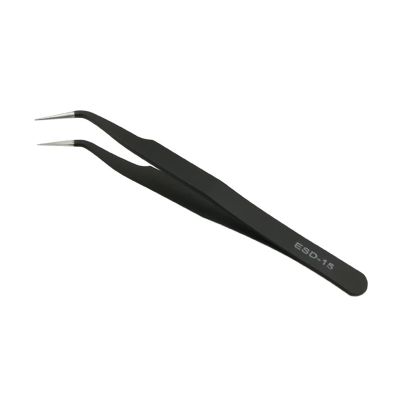 1PC Stainless Steel Straight And Curved Eyelashes Tweezers Eyelash Extension Tweezers Makeup Tools For False Eyelashes(ESD-15)