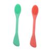 ASAKKURA 2pcs Double-Sided Silicone Face Cleansing Brush for Gentle Exfoliation and Makeup Removal Skin-Friendly Facial Tool Coral Orange and for Daily Use view 1