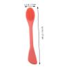 ASAKKURA 2pcs Double-Sided Silicone Face Cleansing Brush for Gentle Exfoliation and Makeup Removal Skin-Friendly Facial Tool Coral Orange and for Daily Use view 2