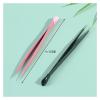 1 Pc Nail Tweezers With Silicone Pressing Head For Sticker Rhinestones Picker Straight Curved Manicuree Nail Art Tool(Pink) view 2