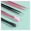 1 Pc Nail Tweezers With Silicone Pressing Head For Sticker Rhinestones Picker Straight Curved Manicuree Nail Art Tool(Pink) view 3