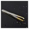 1PCS Eyebrow Tweezers Facial Hair Removal Clip Stainless Steel Flat Slant Tip Eyebrow Eyelash Makeup Tweezer Beauty Tools(Black) view 4