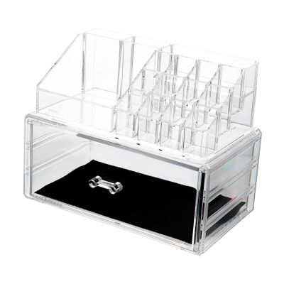 ASAKKURA Cosmetic Display Box Makeup Storage Organizer Acrylic Case Organizer Type Beauty Box