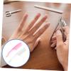 ASAKKURA 5pcs Nail Fingernail Cleaning Brush Nail Brush Duster Manicure Tool Portable Care Supplies Random Color view 2