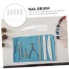 ASAKKURA 5pcs Nail Fingernail Cleaning Brush Nail Brush Duster Manicure Tool Portable Care Supplies Random Color view 3