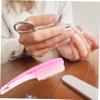 ASAKKURA 5pcs Nail Fingernail Cleaning Brush Nail Brush Duster Manicure Tool Portable Care Supplies Random Color view 4