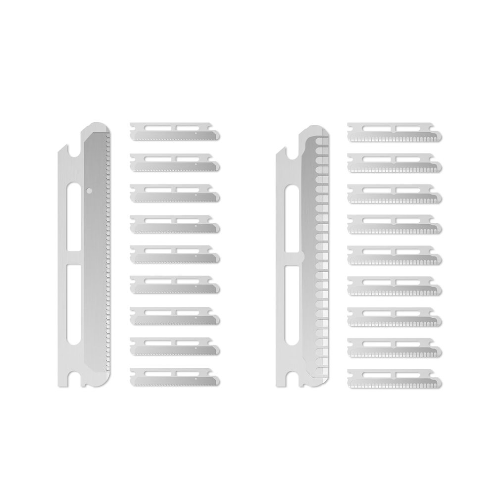 10pcs Wide Blade Refills and 10pcs Micro Blade Refills