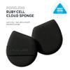 AOA Studio Silky Silicone Makeup Sponge Set, Reusable Cosmetic Applicators Extra Soft Rubycell Makeup Sponges (Onyx) view 2