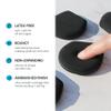 AOA Studio Silky Silicone Makeup Sponge Set, Reusable Cosmetic Applicators Extra Soft Rubycell Makeup Sponges (Onyx) view 4
