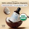100% Organic Glycerin - For Skin & Hair - Food Grade - USDA Certified - Not From Palm Oil - Perfect Skin and Hair Moisturizer - 2 Fl Oz view 2