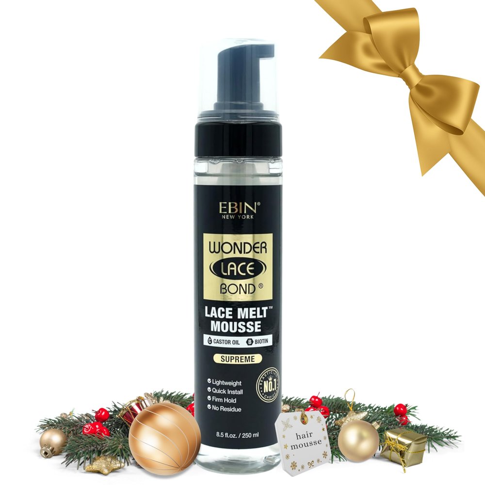 WONDER LACE BOND Melt Mousse - Supreme 8.5 fl.oz./250ml | Biotin + Castor Oil | No Residue, Long Lasting Formula with Protecting Edges, Gives Undetectable and Natural Look