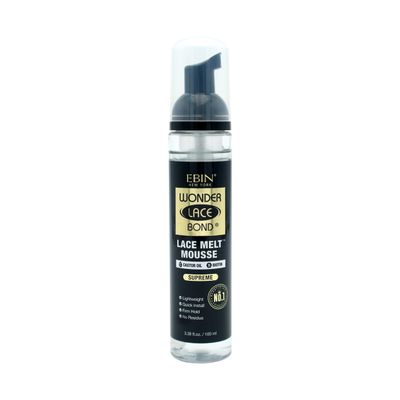 WONDER LACE BOND Melt Mousse - Supreme 3.38 fl.oz./100ml | Biotin + Castor Oil | No Residue, Long Lasting Formula with Protecting Edges, Gives Undetectable and Natural Look