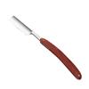 Healeved Natural Wood Scale Straight Razor Men s Razor Stainless Steel Blade for Shaving Beard Sideburns Fine Hair Easy Open Guard for Barber Shops view 1