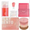 Kaja Juicy Glass Lip Plumping Oil 02 Raspberry Refresher + Dewy Bar - Creamy Multi-Stick Blusher & Lip Balm 02 Strawberry Sorbet,10g + 3-in-1 Blendable Sculpting Trio - Play Bento 01 Butter Up Bundle view 1