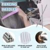 50Pcs Piercing Needles 12G 14G 16G 18G 20G Surgical Steel Hollow Needles for Ear Nose Lip Tongue Belly Nipple Cartilage Piercings Disposable Body Piercing Needles Tool view 3