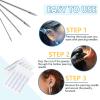 50Pcs Piercing Needles 12G 14G 16G 18G 20G Surgical Steel Hollow Needles for Ear Nose Lip Tongue Belly Nipple Cartilage Piercings Disposable Body Piercing Needles Tool view 4